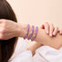 Violet | .925 Sterling Silver | Mermaid Glass Bead Bracelet